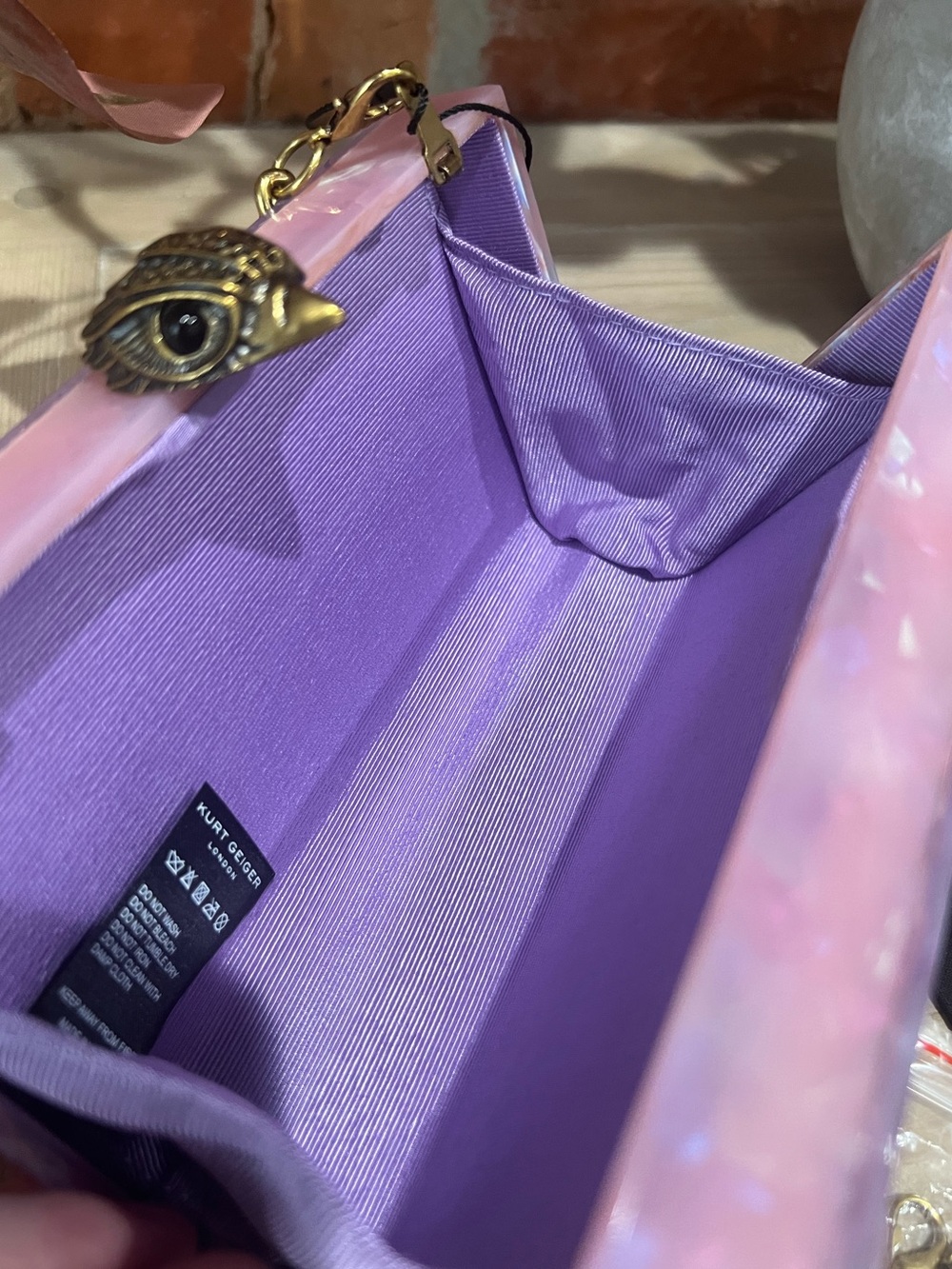 NWT Kurt Geiger Butterfly Box Clutch Crossbody Bag - Picture 17 of 17